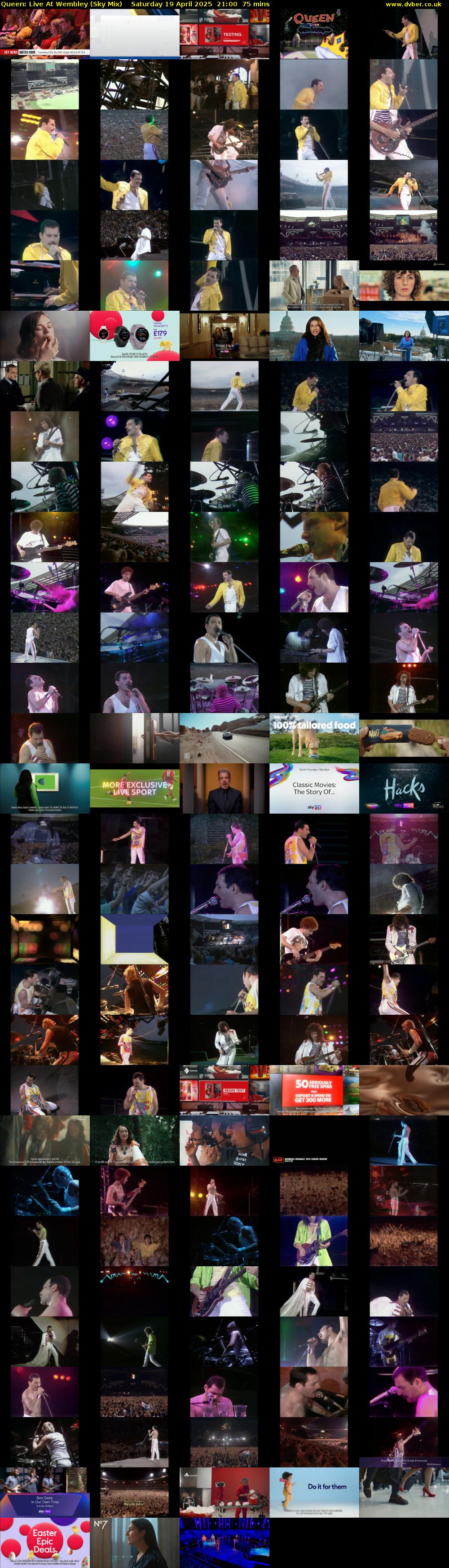 Queen: Live At Wembley (Sky Mix) Saturday 19 April 2025 21:00 - 22:15