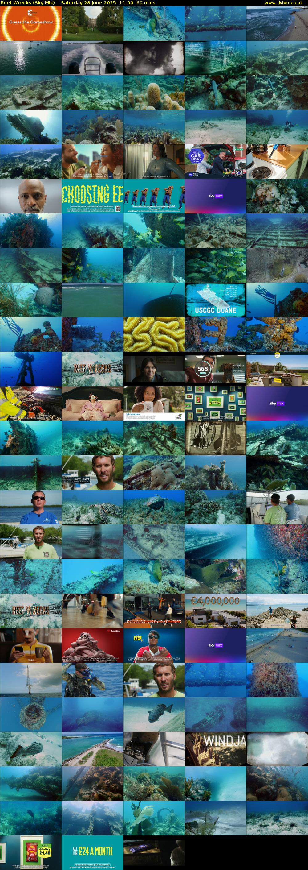 Reef Wrecks (Sky Mix) Saturday 28 June 2025 11:00 - 12:00