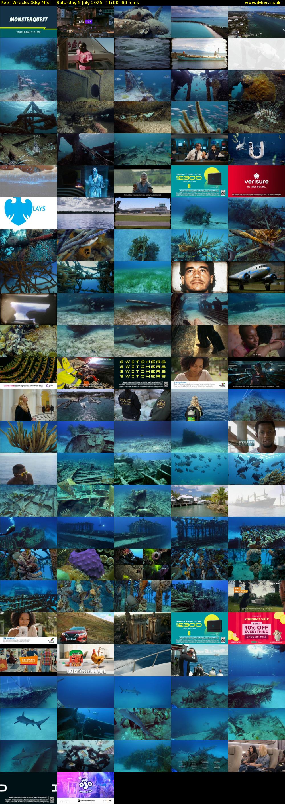 Reef Wrecks (Sky Mix) Saturday 5 July 2025 11:00 - 12:00