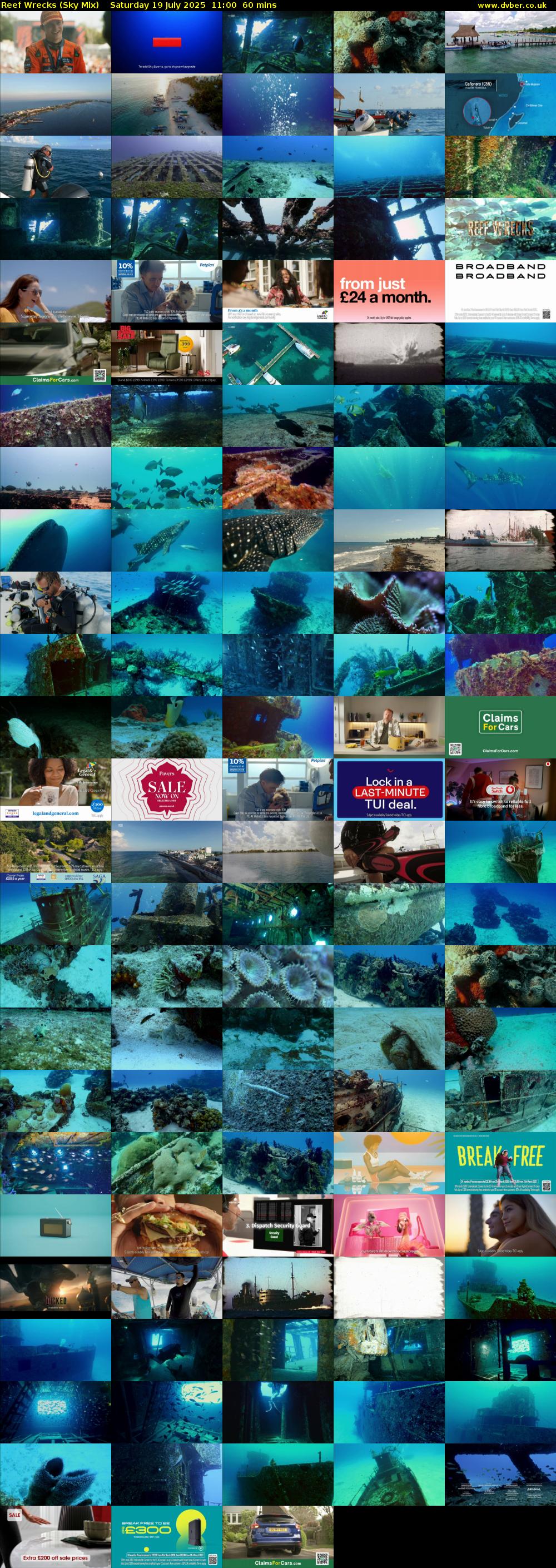 Reef Wrecks (Sky Mix) Saturday 19 July 2025 11:00 - 12:00