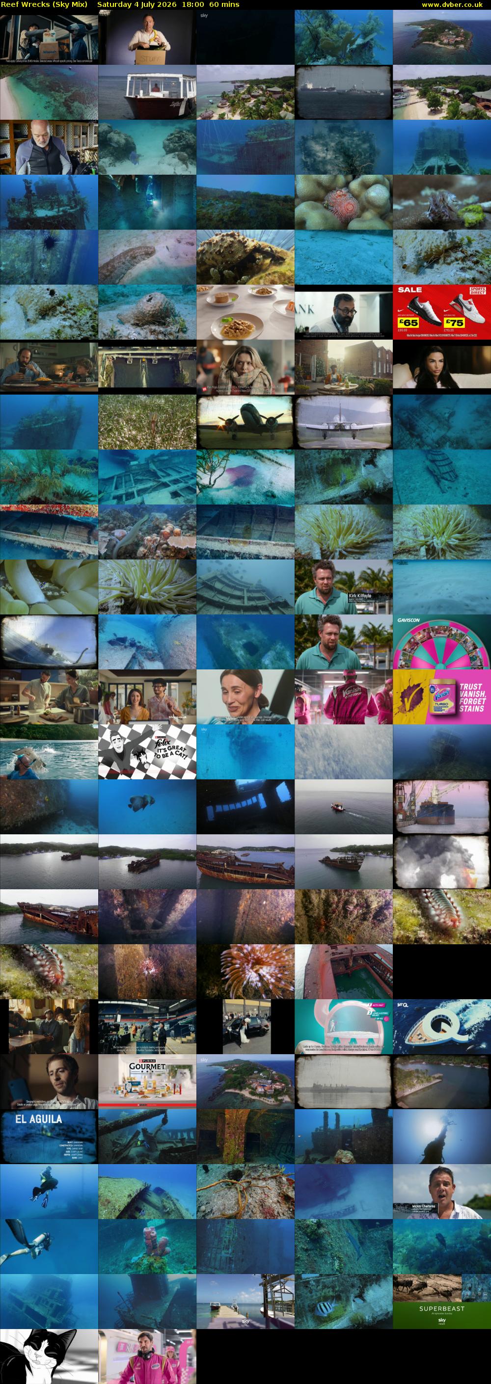 Reef Wrecks (Sky Mix) Saturday 4 July 2026 18:00 - 19:00