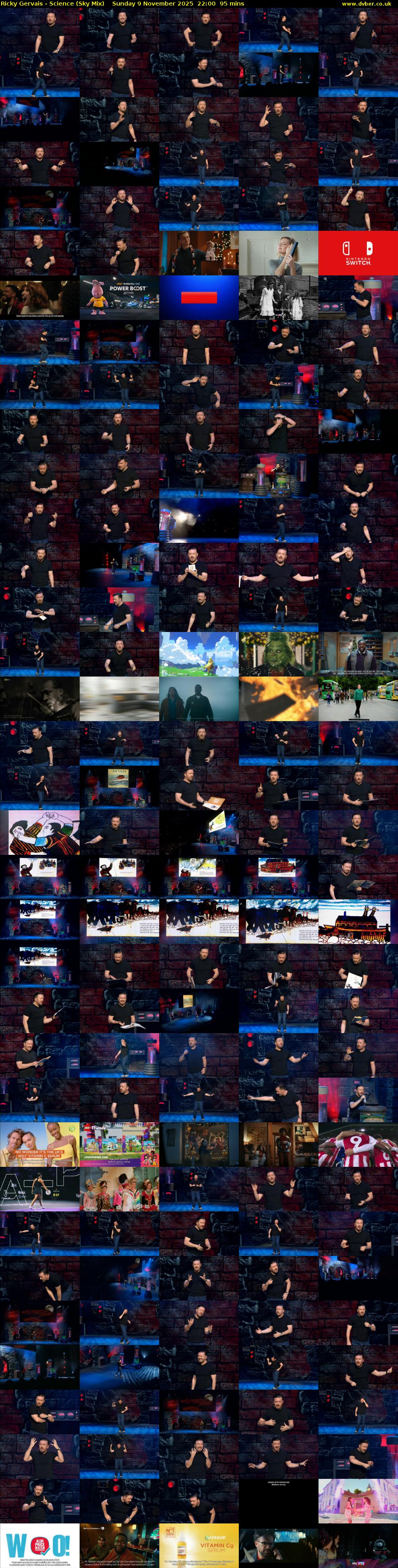 Ricky Gervais - Science (Sky Mix) Sunday 9 November 2025 22:00 - 23:35