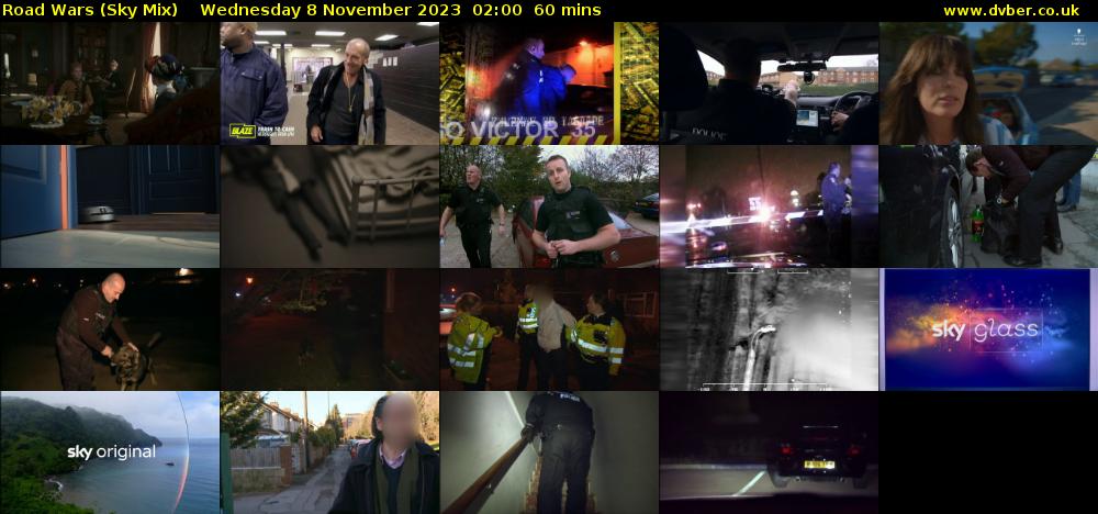 Road Wars (Sky Mix) Wednesday 8 November 2023 02:00 - 03:00