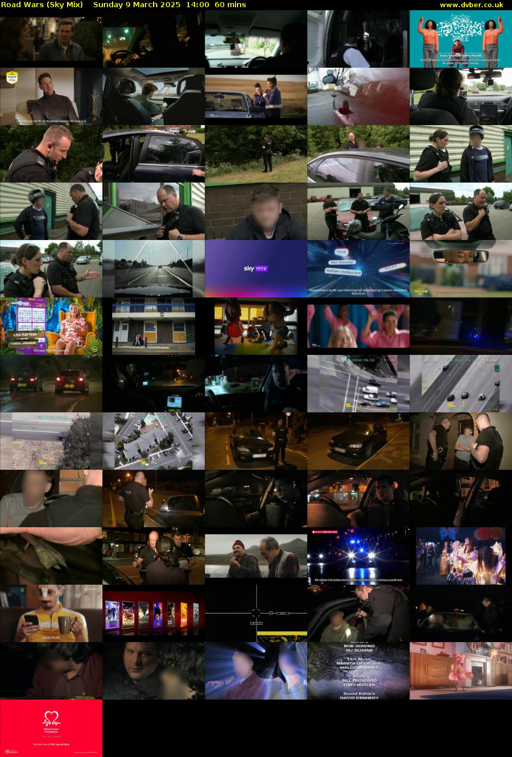 Road Wars (Sky Mix) Sunday 9 March 2025 14:00 - 15:00