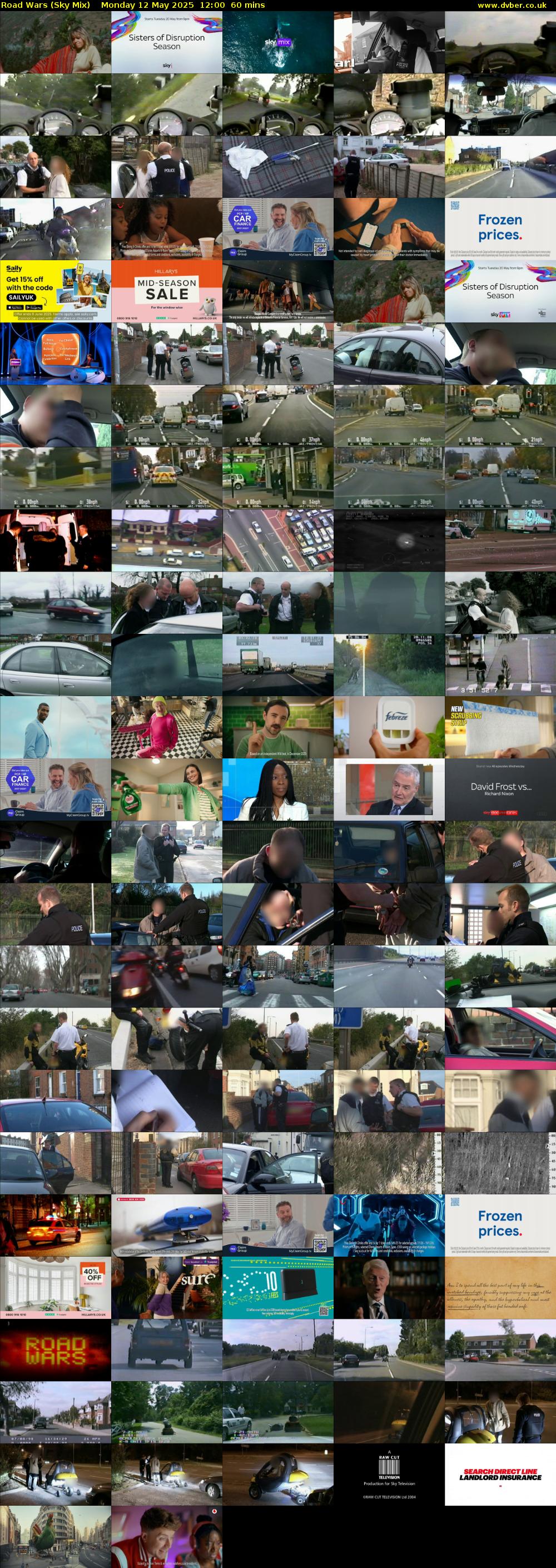 Road Wars (Sky Mix) Monday 12 May 2025 12:00 - 13:00