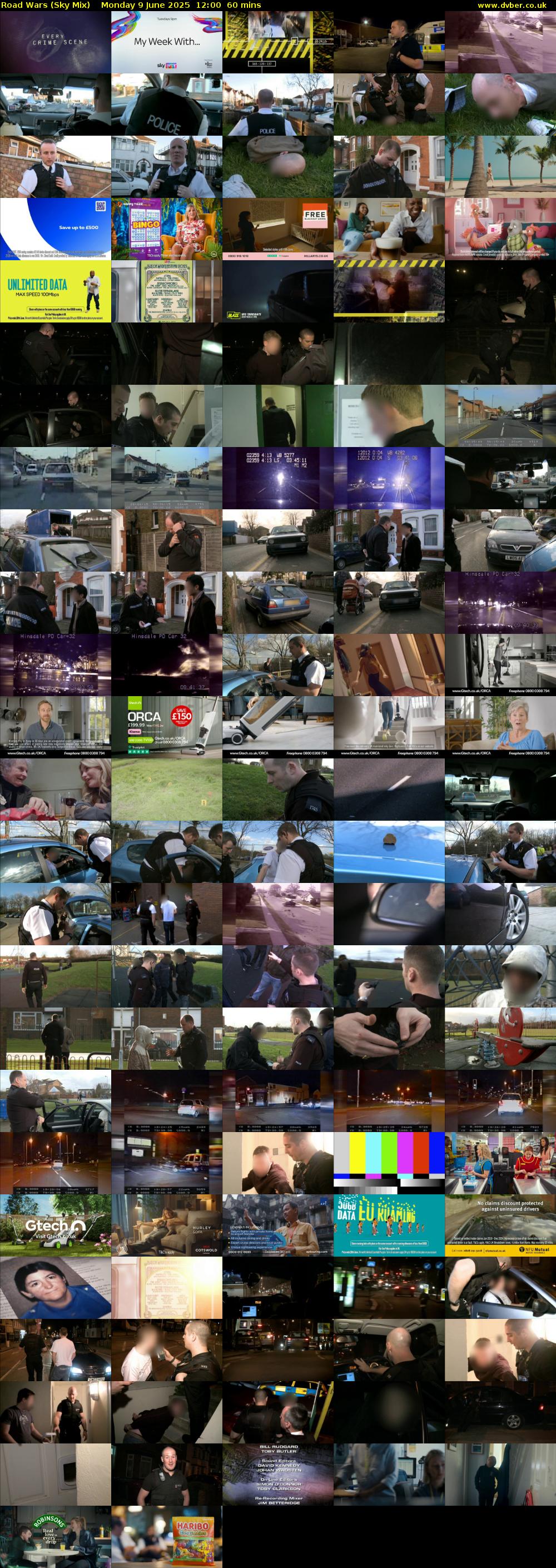 Road Wars (Sky Mix) Monday 9 June 2025 12:00 - 13:00