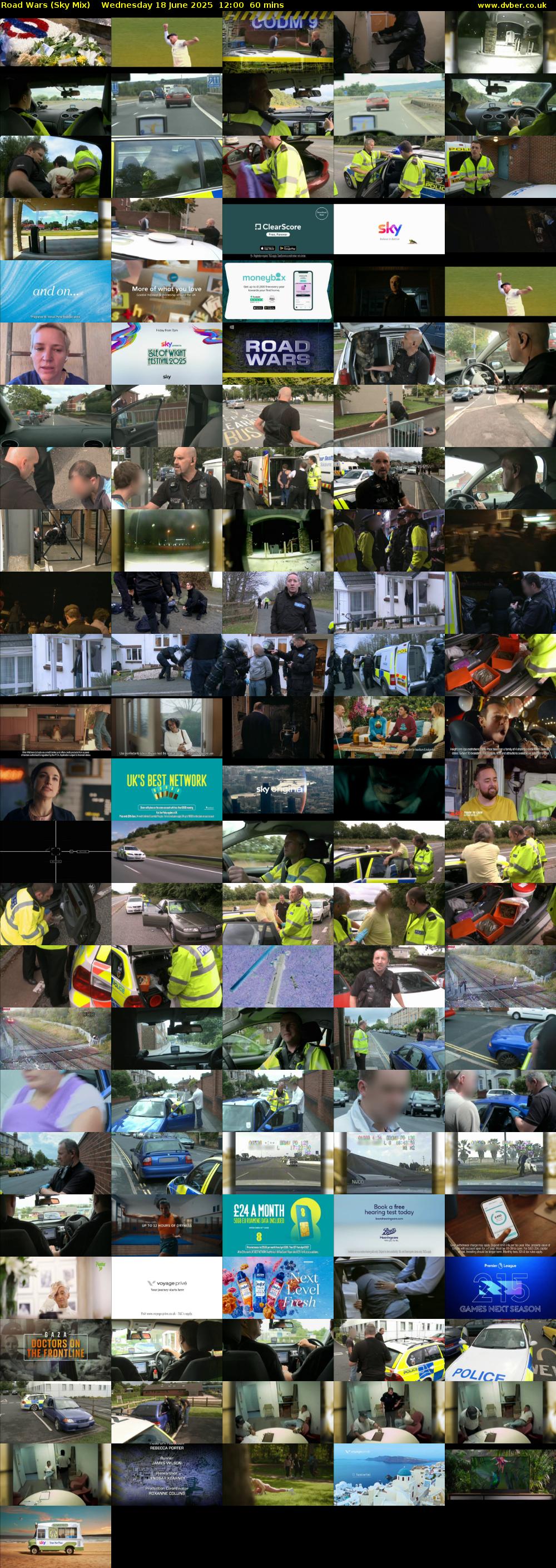 Road Wars (Sky Mix) Wednesday 18 June 2025 12:00 - 13:00