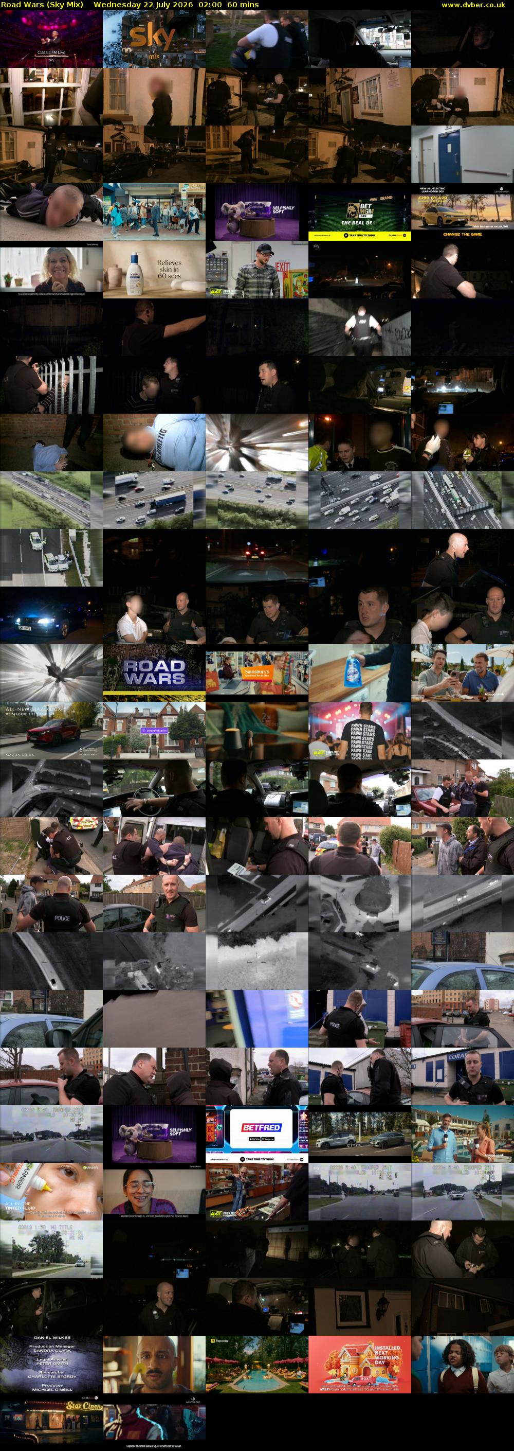 Road Wars (Sky Mix) Wednesday 22 July 2026 02:00 - 03:00