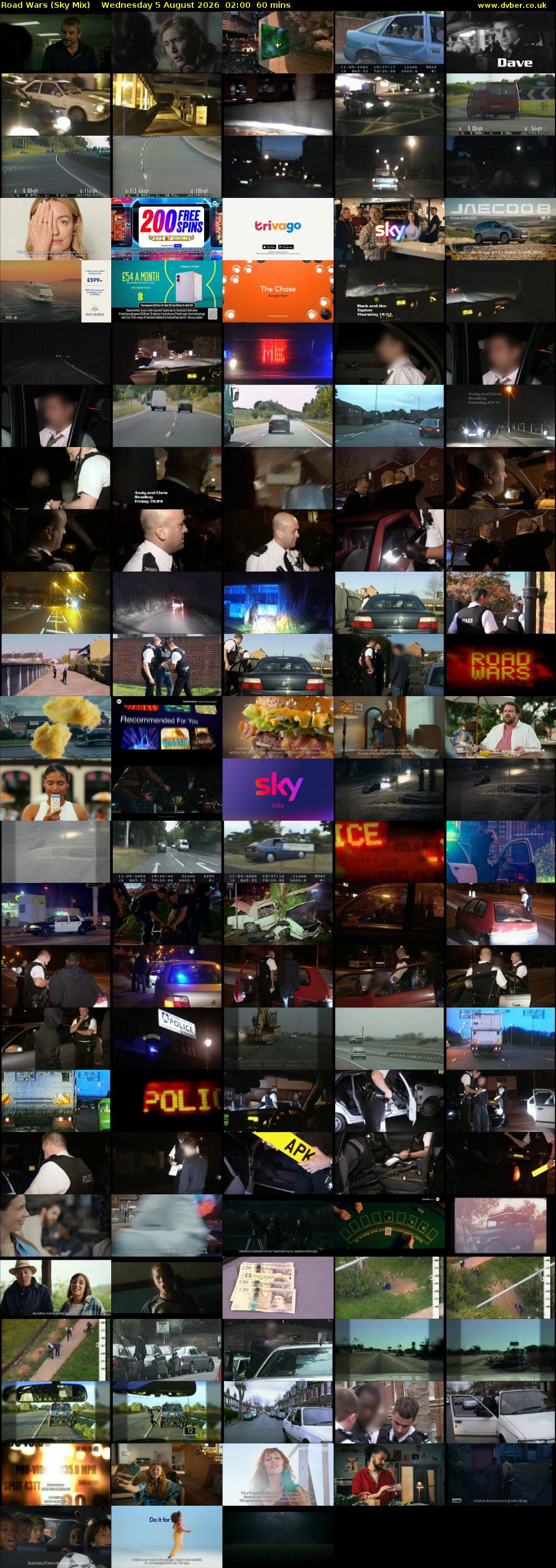Road Wars (Sky Mix) Wednesday 5 August 2026 02:00 - 03:00