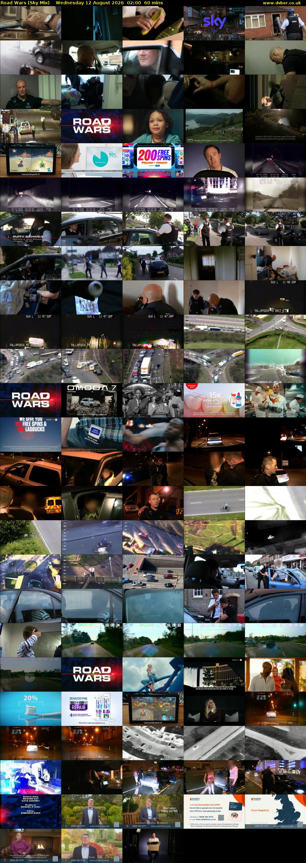 Road Wars (Sky Mix) Wednesday 12 August 2026 02:00 - 03:00