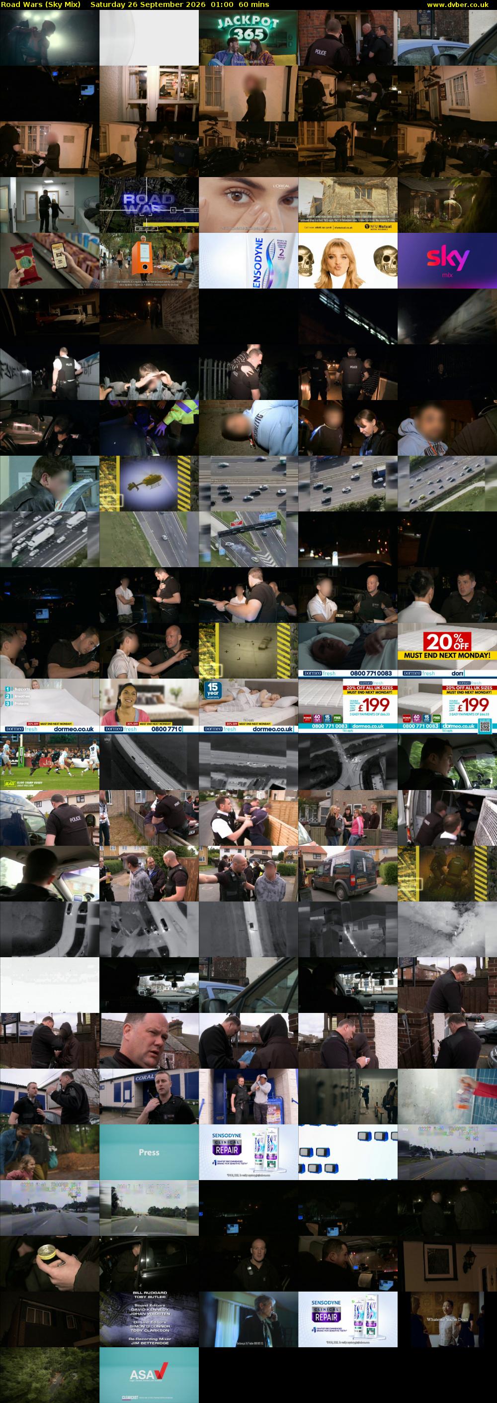 Road Wars (Sky Mix) Saturday 26 September 2026 01:00 - 02:00