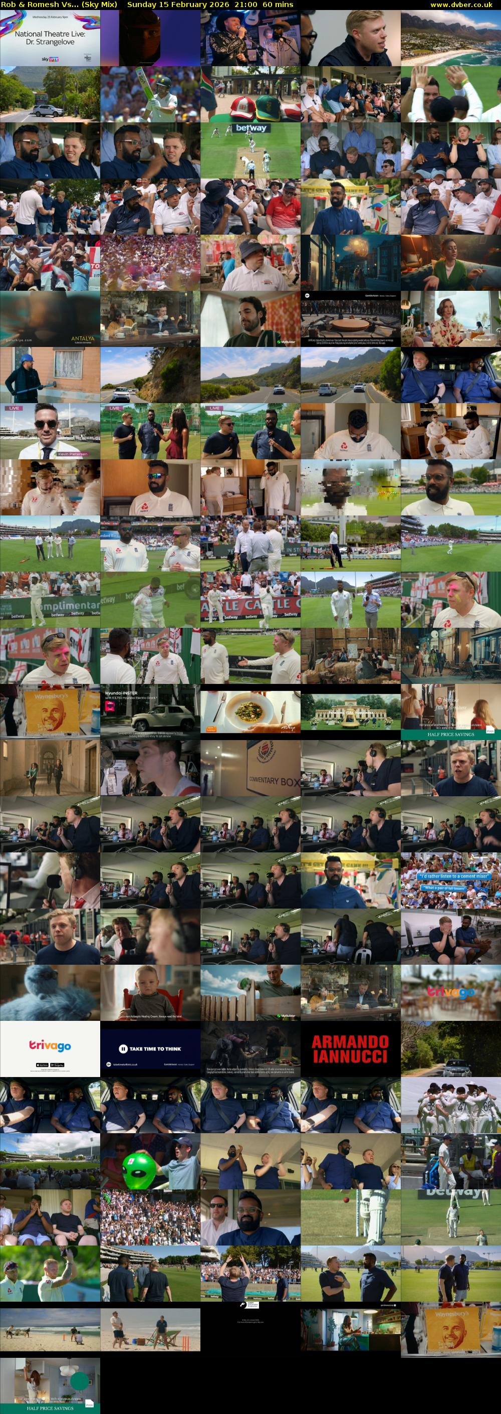 Rob & Romesh Vs... (Sky Mix) Sunday 15 February 2026 21:00 - 22:00