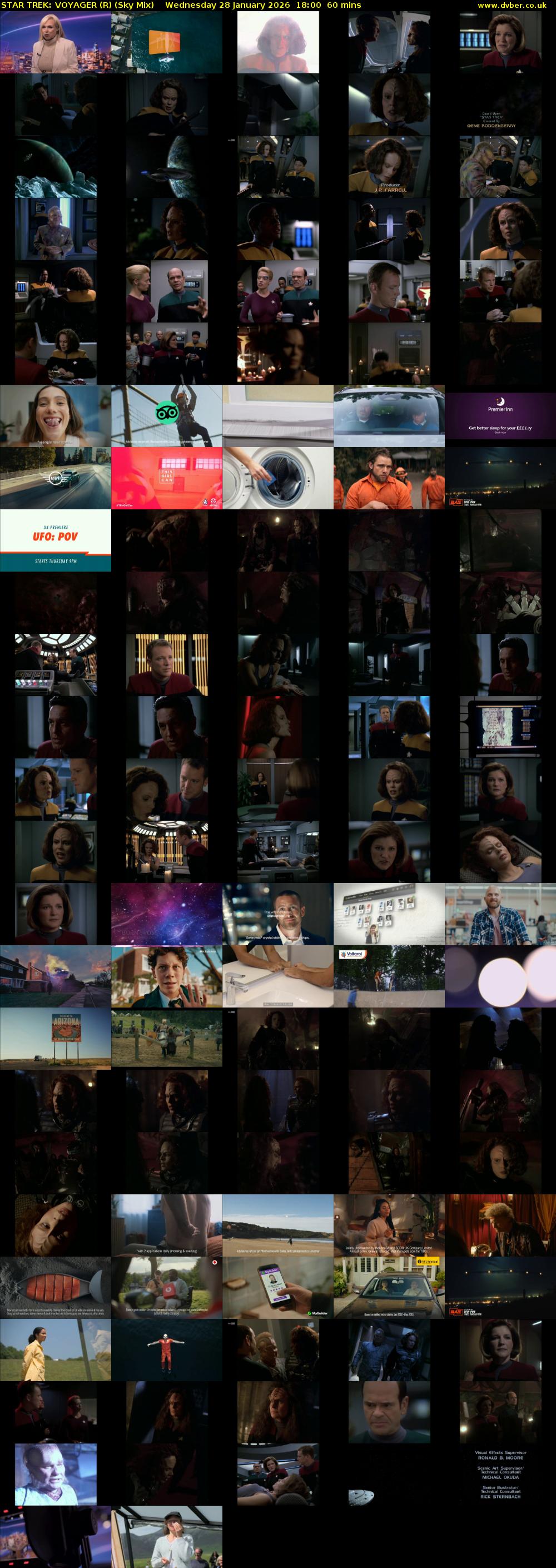 * TREK: VOYAGER (R) (Sky Mix) Wednesday 28 January 2026 18:00 - 19:00