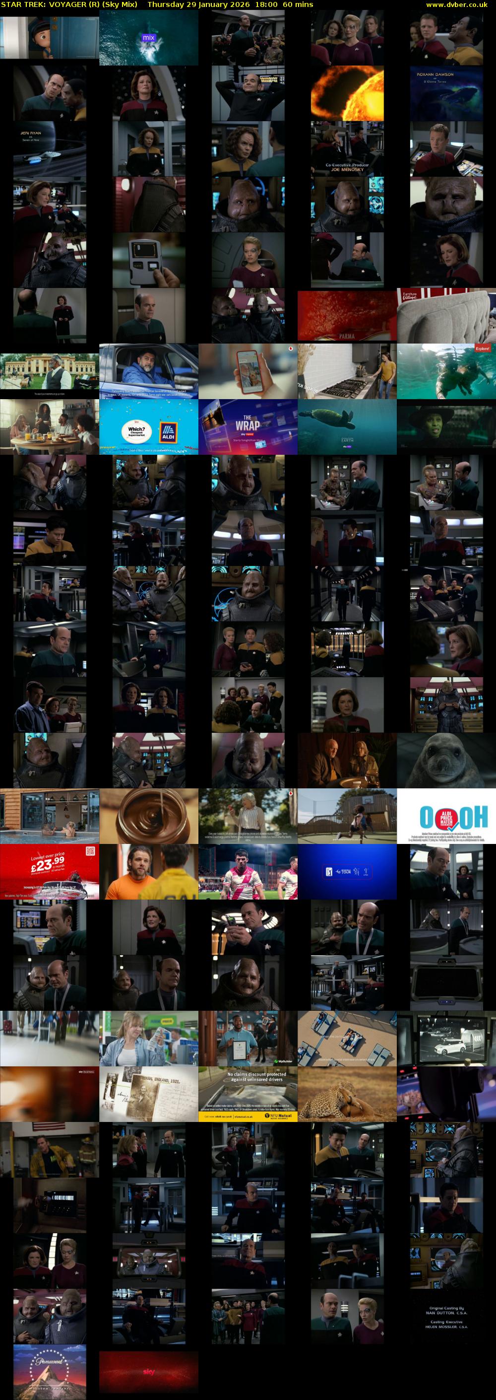 * TREK: VOYAGER (R) (Sky Mix) Thursday 29 January 2026 18:00 - 19:00