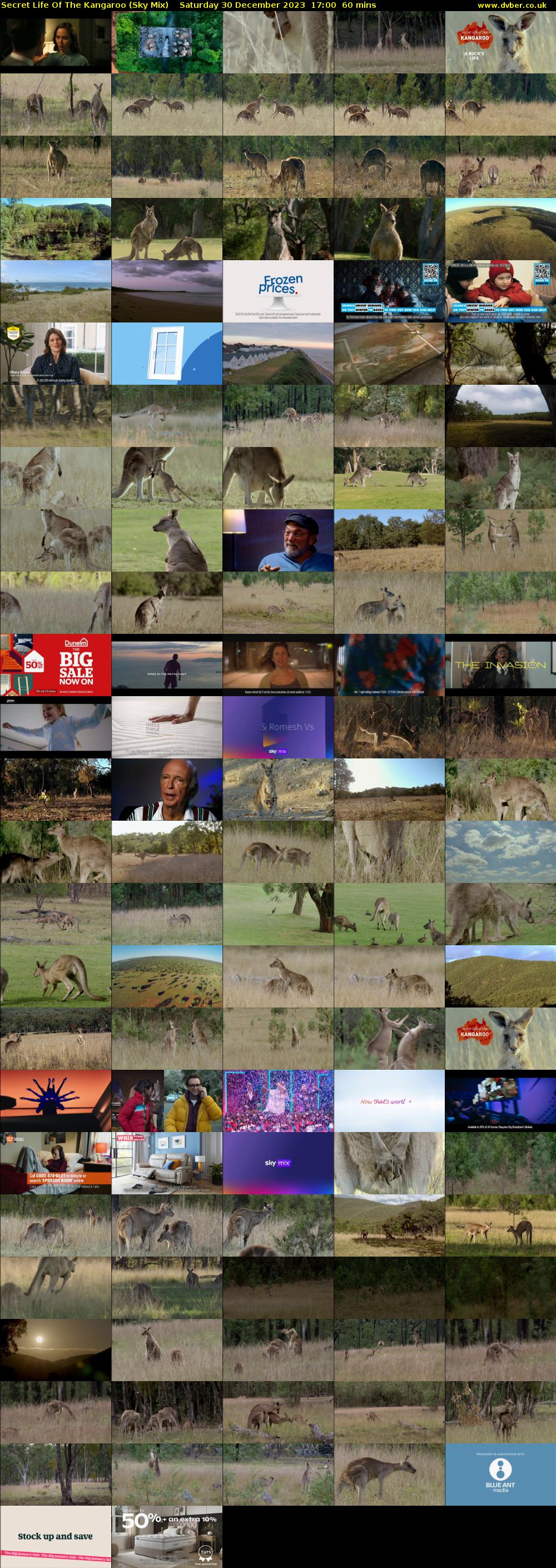 Secret Life Of The Kangaroo (Sky Mix) Saturday 30 December 2023 17:00 - 18:00
