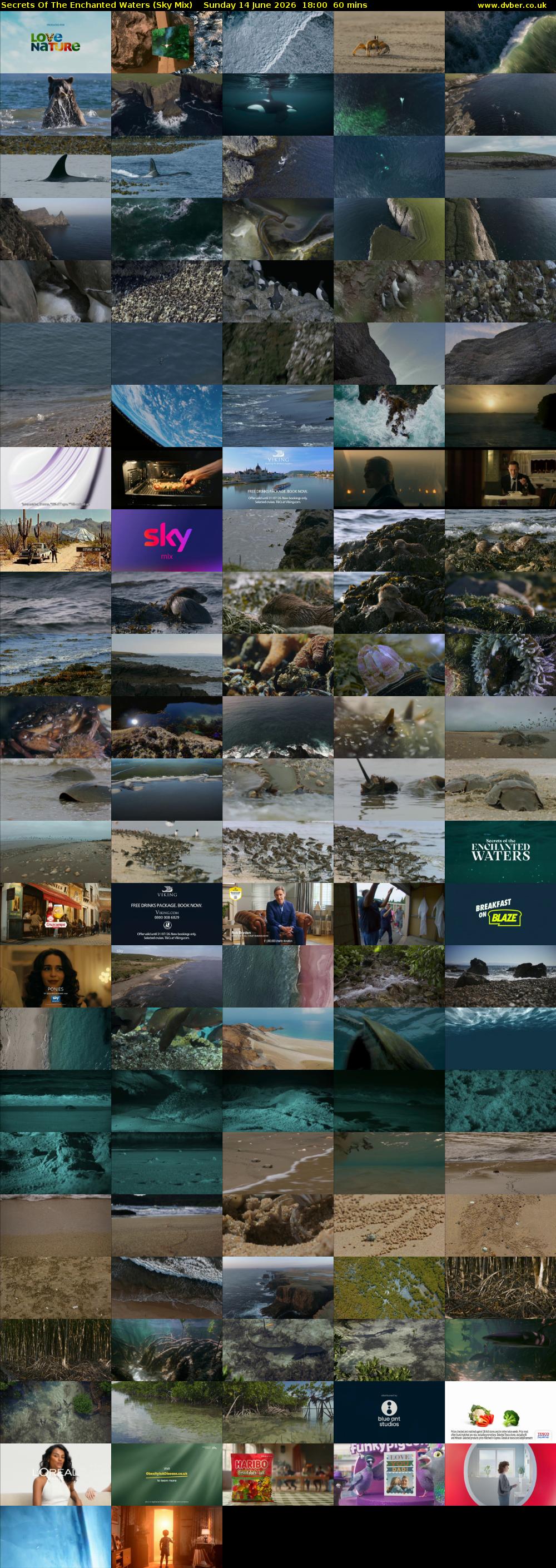 Secrets Of The Enchanted Waters (Sky Mix) Sunday 14 June 2026 18:00 - 19:00