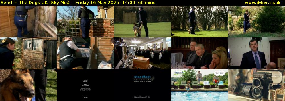 Send In The Dogs UK (Sky Mix) Friday 16 May 2025 14:00 - 15:00