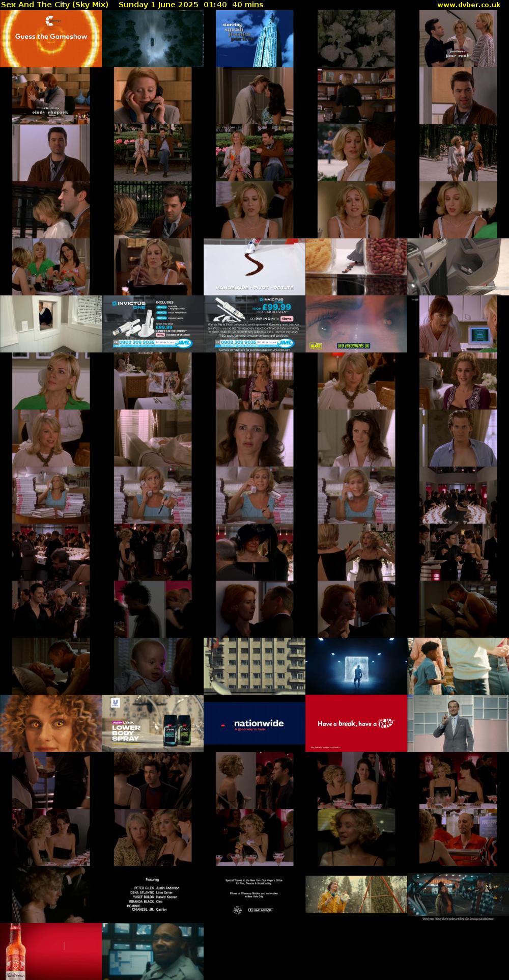 Sex And The City (Sky Mix) Sunday 1 June 2025 01:40 - 02:20