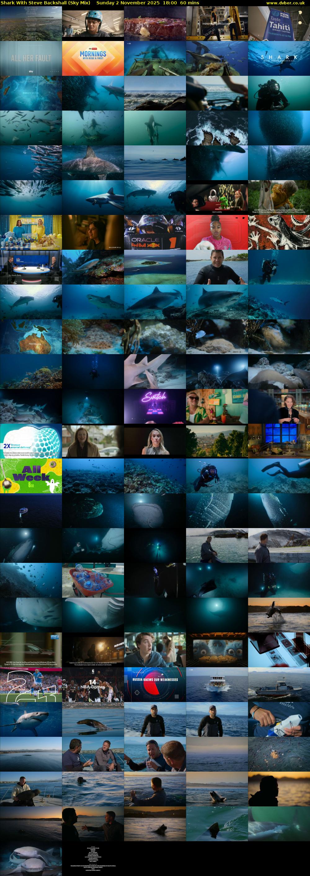 Shark With Steve Backshall (Sky Mix) Sunday 2 November 2025 18:00 - 19:00