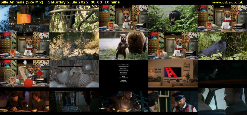 Silly Animals (Sky Mix) Saturday 5 July 2025 08:00 - 08:10