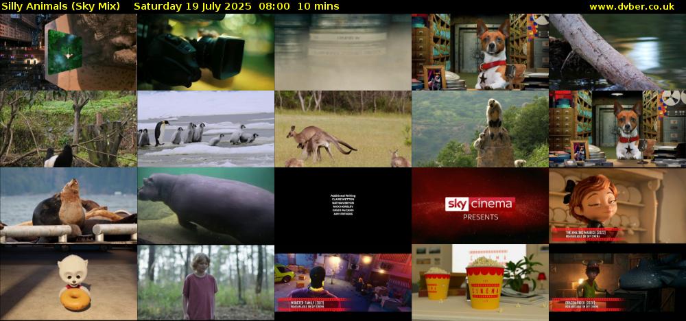 Silly Animals (Sky Mix) Saturday 19 July 2025 08:00 - 08:10