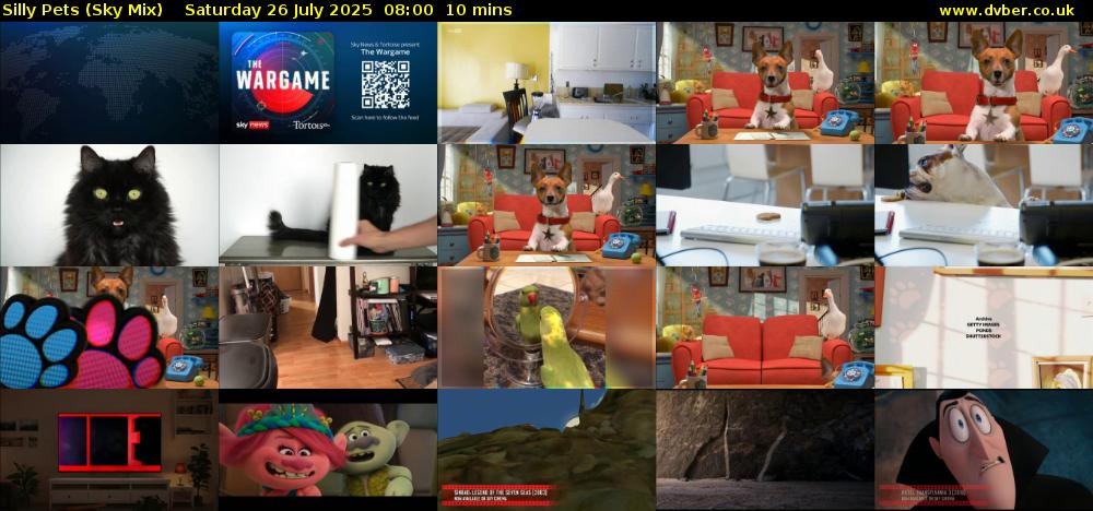 Silly Pets (Sky Mix) Saturday 26 July 2025 08:00 - 08:10