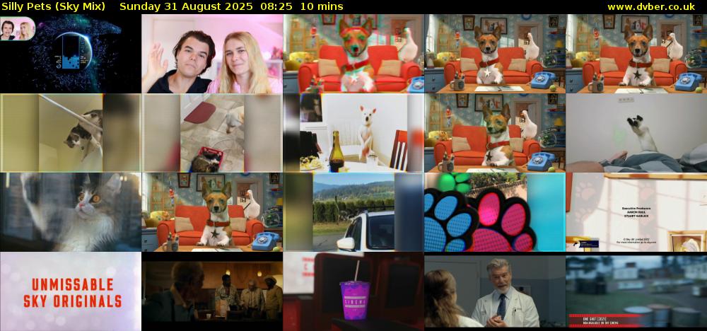 Silly Pets (Sky Mix) Sunday 31 August 2025 08:25 - 08:35