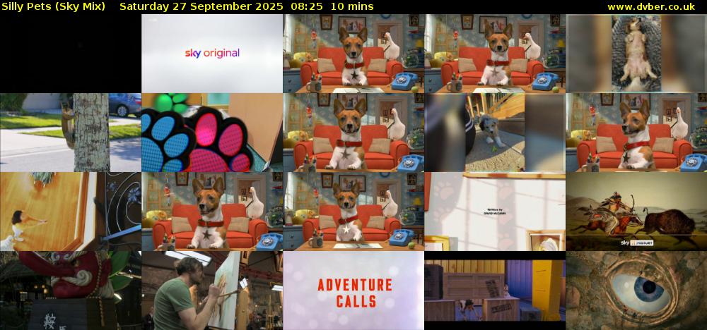 Silly Pets (Sky Mix) Saturday 27 September 2025 08:25 - 08:35
