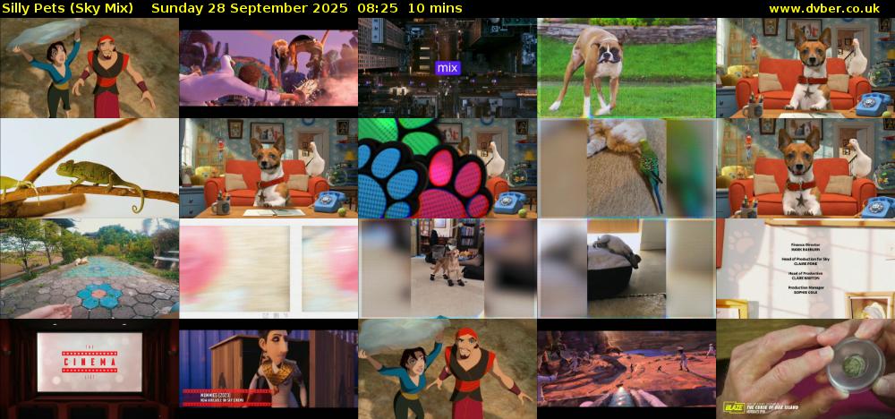 Silly Pets (Sky Mix) Sunday 28 September 2025 08:25 - 08:35
