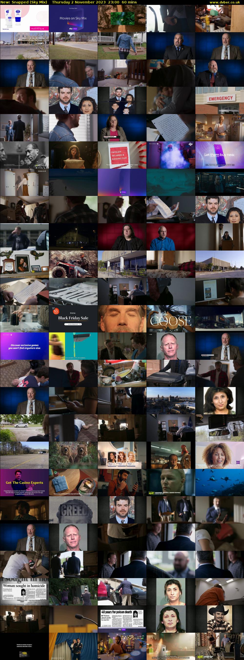 Snapped (Sky Mix) Thursday 2 November 2023 23:00 - 00:00