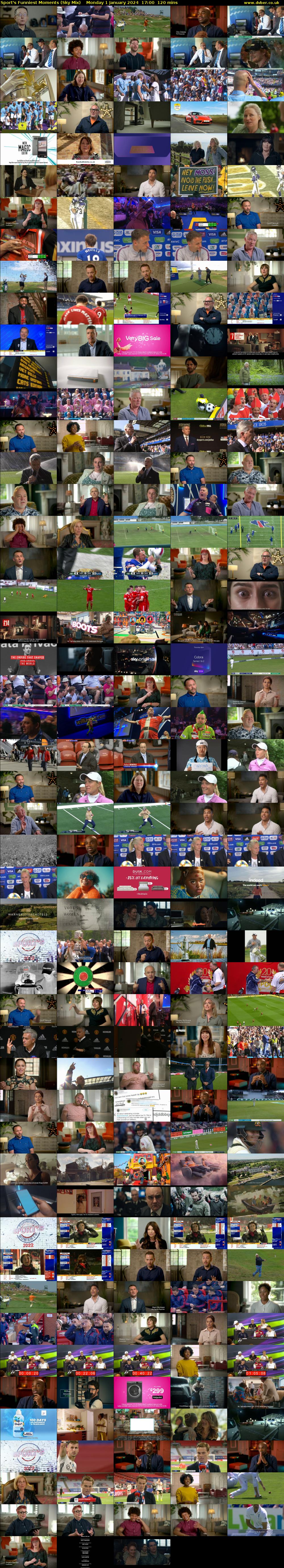 Sport's Funniest Moments (Sky Mix) Monday 1 January 2024 17:00 - 19:00