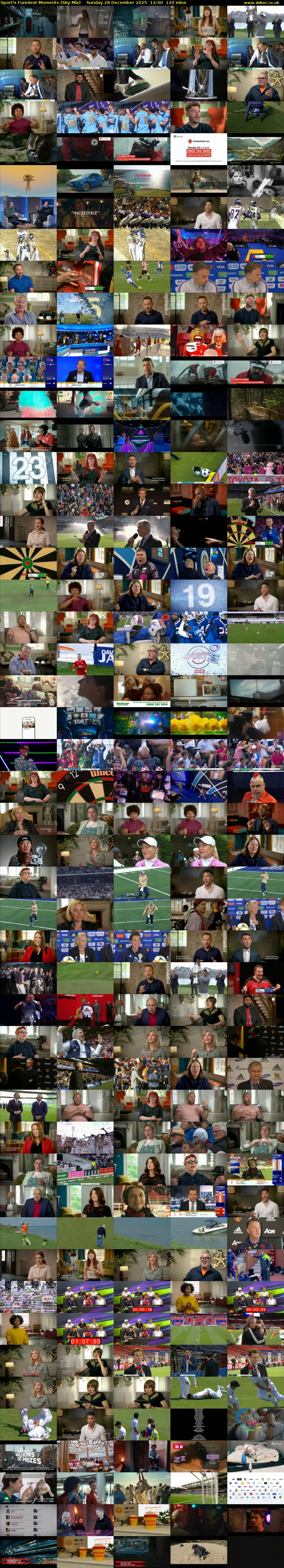 Sport's Funniest Moments (Sky Mix) Sunday 28 December 2025 12:00 - 14:00