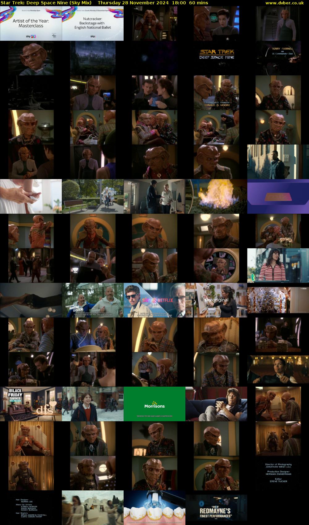 Star Trek: Deep Space Nine (Sky Mix) Thursday 28 November 2024 18:00 - 19:00