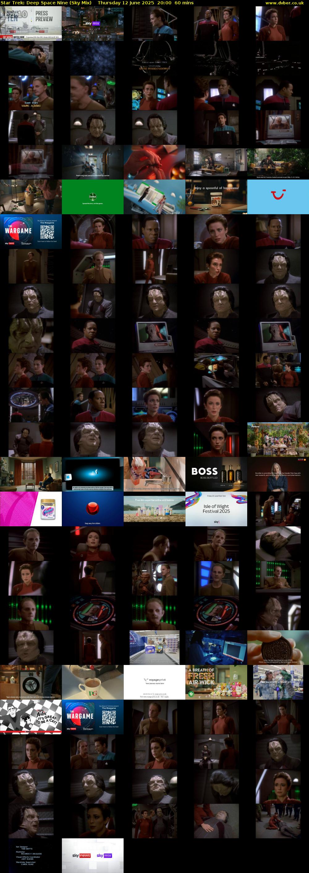 Star Trek: Deep Space Nine (Sky Mix) Thursday 12 June 2025 20:00 - 21:00