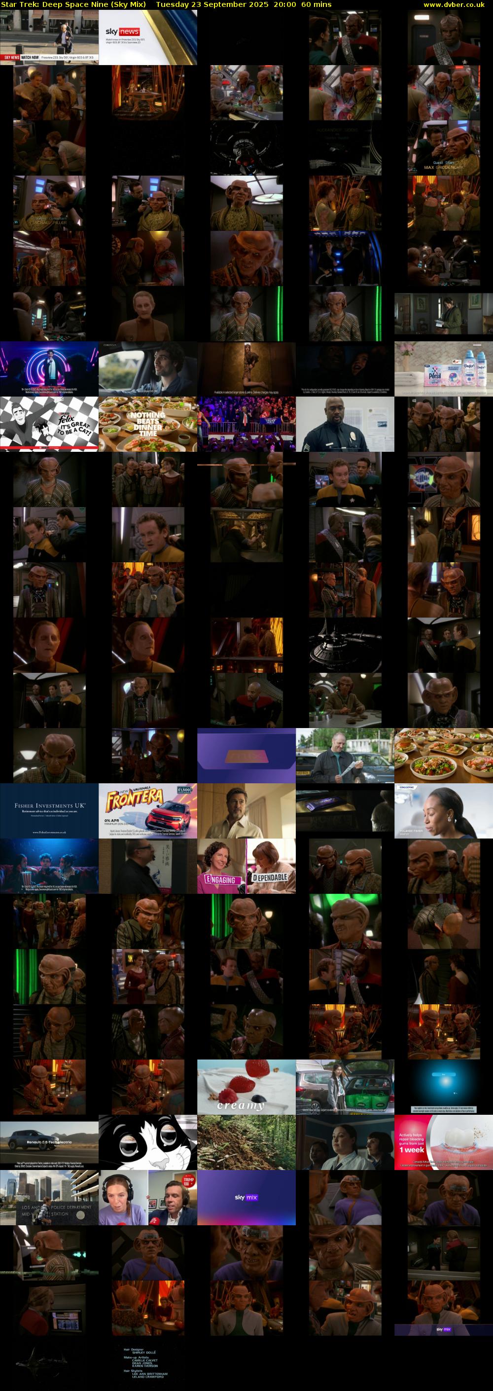 Star Trek: Deep Space Nine (Sky Mix) Tuesday 23 September 2025 20:00 - 21:00