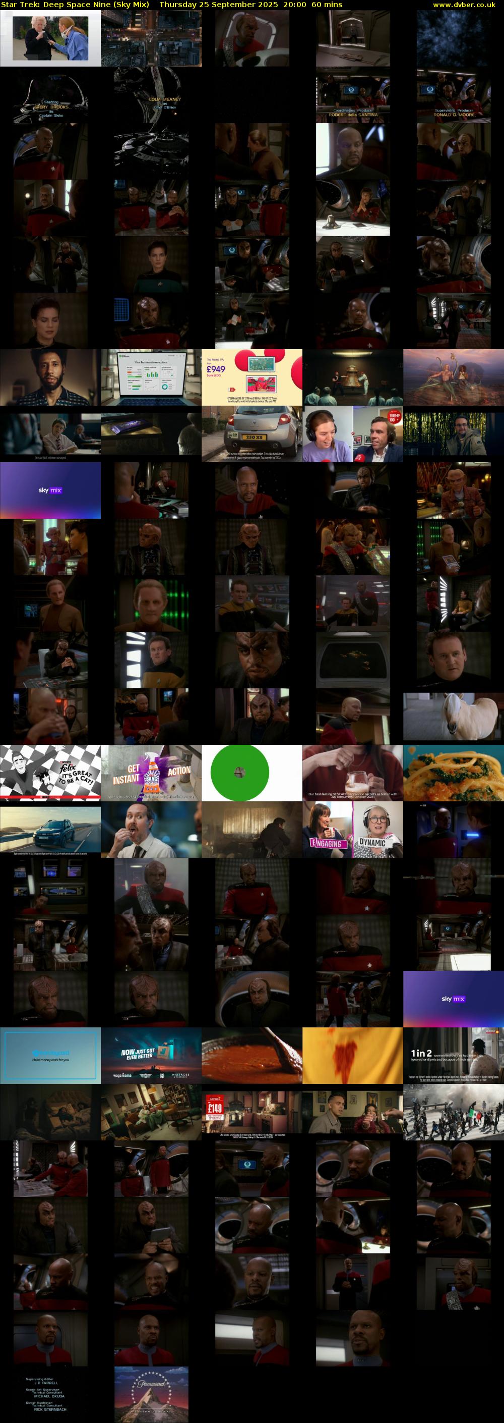Star Trek: Deep Space Nine (Sky Mix) Thursday 25 September 2025 20:00 - 21:00