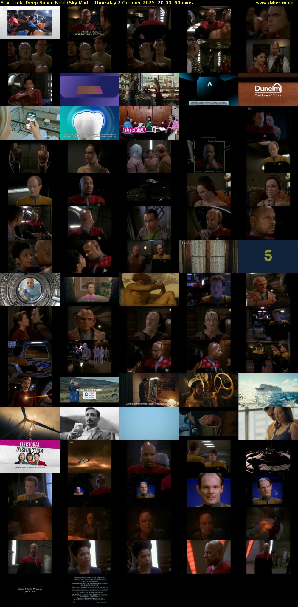 Star Trek: Deep Space Nine (Sky Mix) Thursday 2 October 2025 20:00 - 21:00