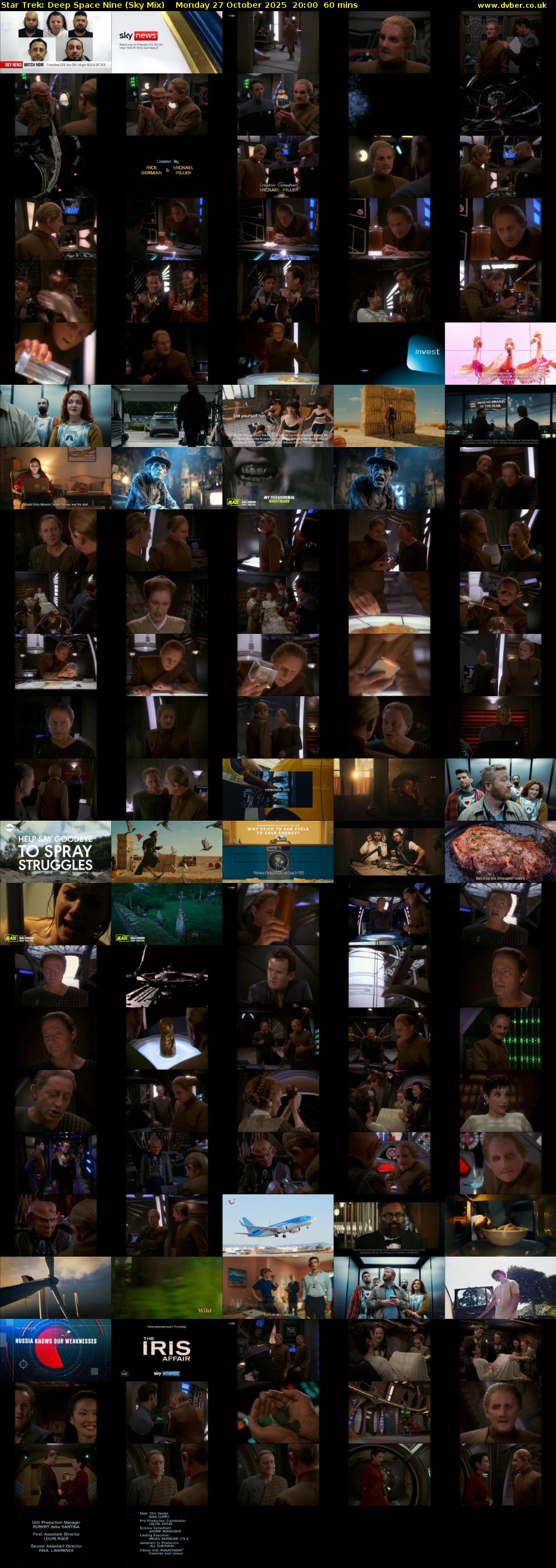 Star Trek: Deep Space Nine (Sky Mix) Monday 27 October 2025 20:00 - 21:00