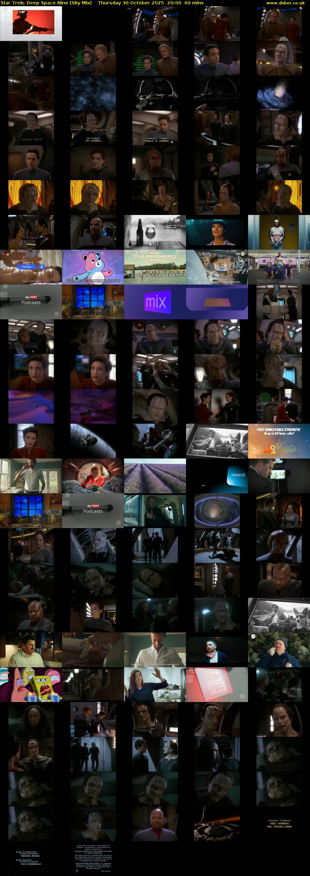 Star Trek: Deep Space Nine (Sky Mix) Thursday 30 October 2025 20:00 - 21:00
