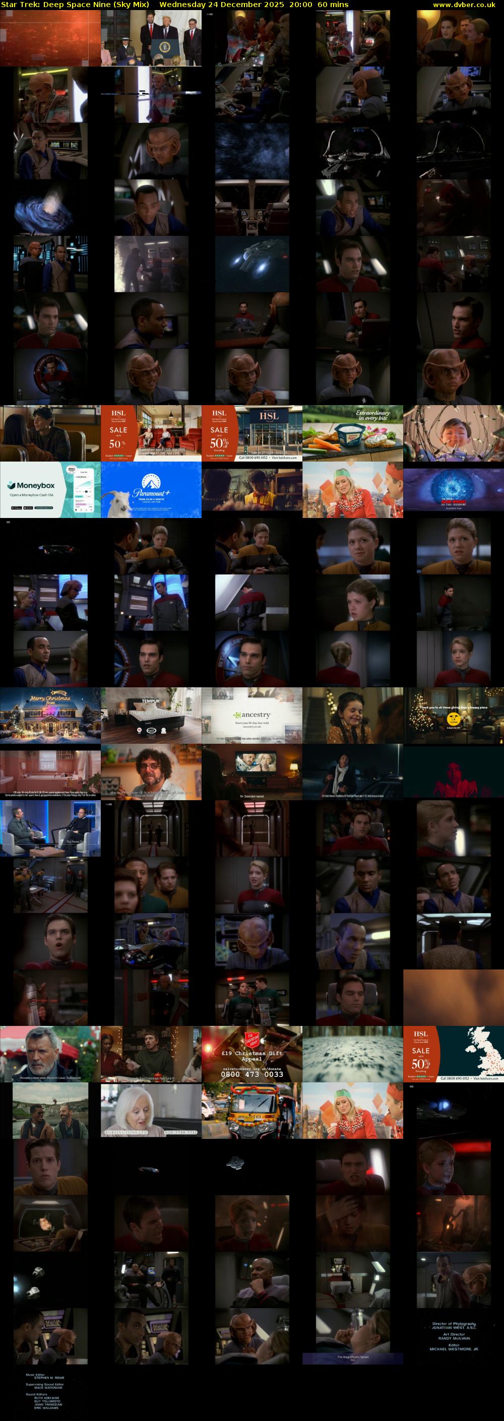 Star Trek: Deep Space Nine (Sky Mix) Wednesday 24 December 2025 20:00 - 21:00