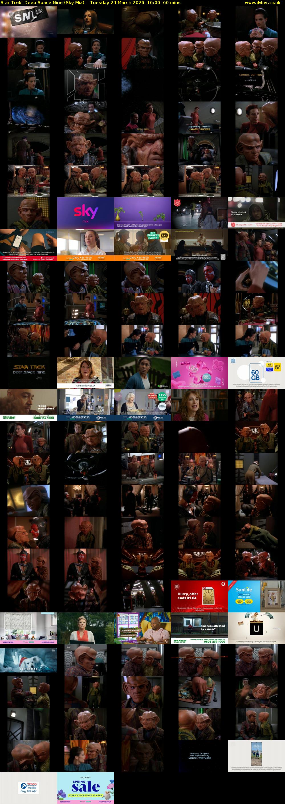 Star Trek: Deep Space Nine (Sky Mix) Tuesday 24 March 2026 16:00 - 17:00