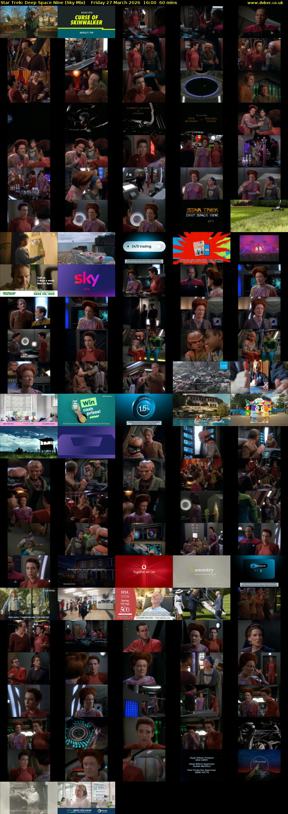 Star Trek: Deep Space Nine (Sky Mix) Friday 27 March 2026 16:00 - 17:00