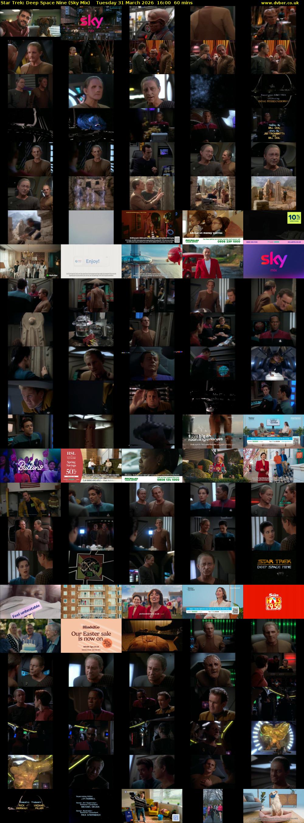 Star Trek: Deep Space Nine (Sky Mix) Tuesday 31 March 2026 16:00 - 17:00