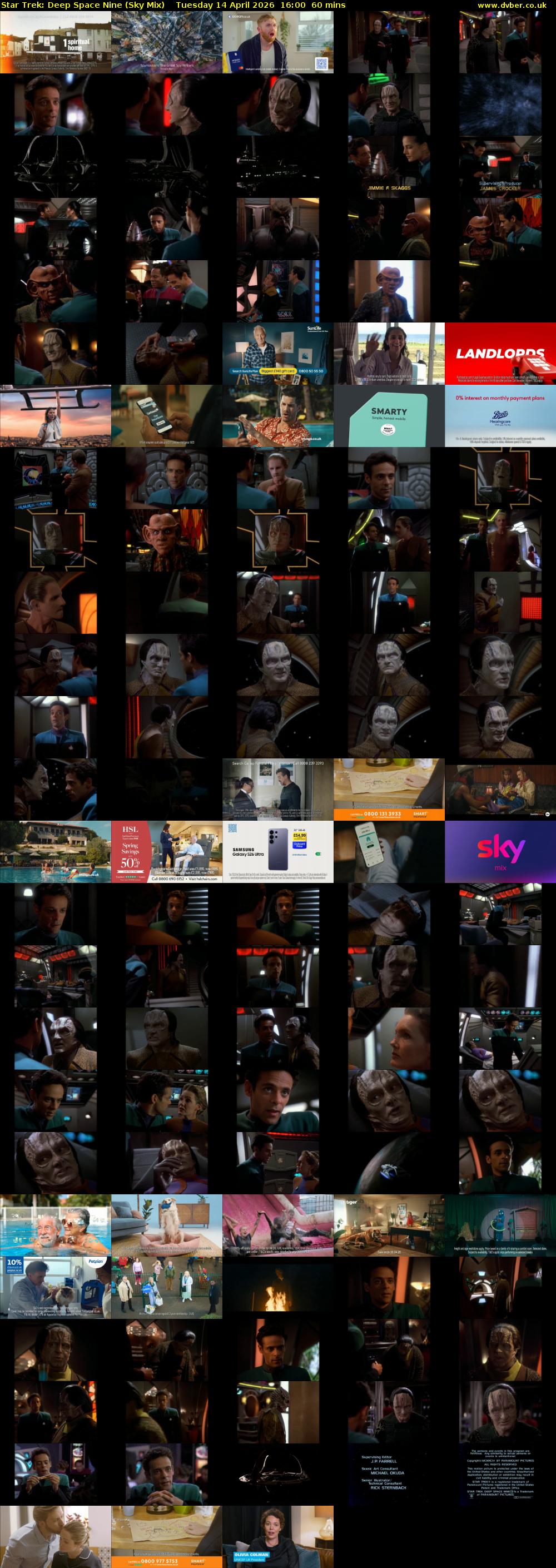 Star Trek: Deep Space Nine (Sky Mix) Tuesday 14 April 2026 16:00 - 17:00