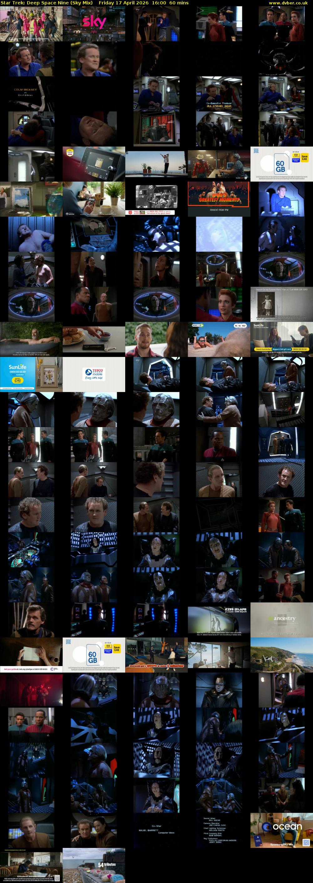 Star Trek: Deep Space Nine (Sky Mix) Friday 17 April 2026 16:00 - 17:00