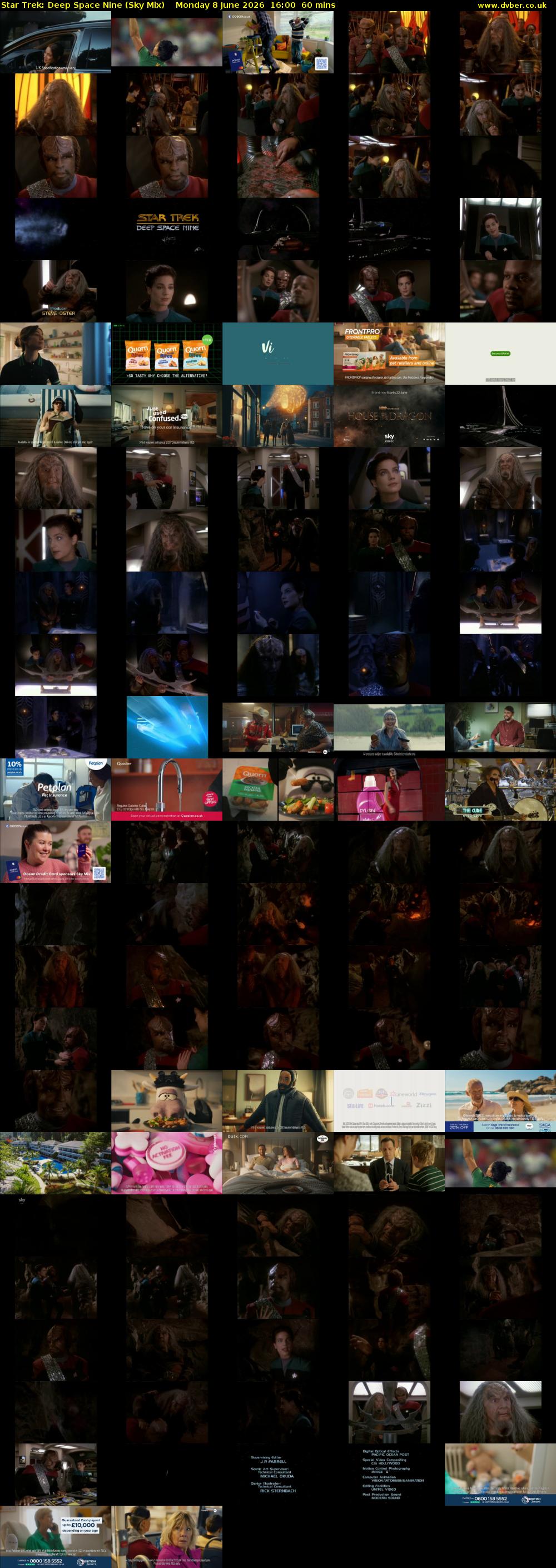 Star Trek: Deep Space Nine (Sky Mix) Monday 8 June 2026 16:00 - 17:00