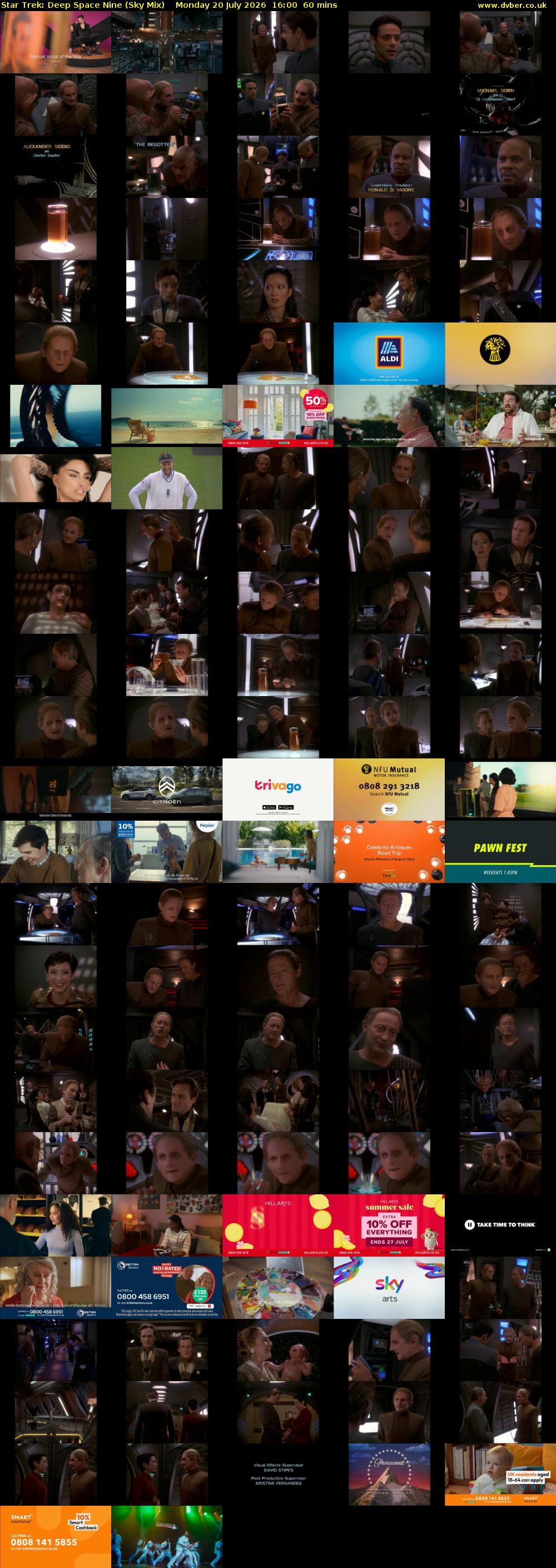 Star Trek: Deep Space Nine (Sky Mix) Monday 20 July 2026 16:00 - 17:00