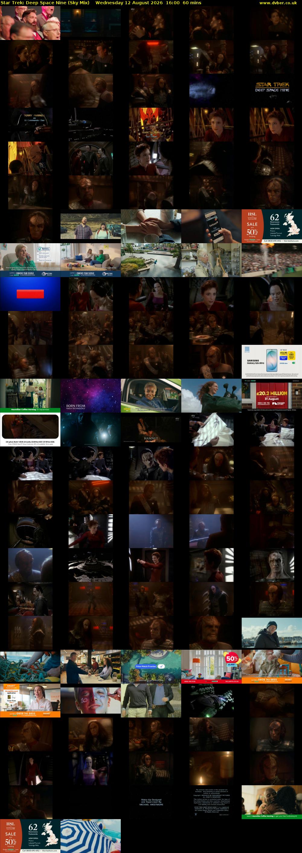 Star Trek: Deep Space Nine (Sky Mix) Wednesday 12 August 2026 16:00 - 17:00