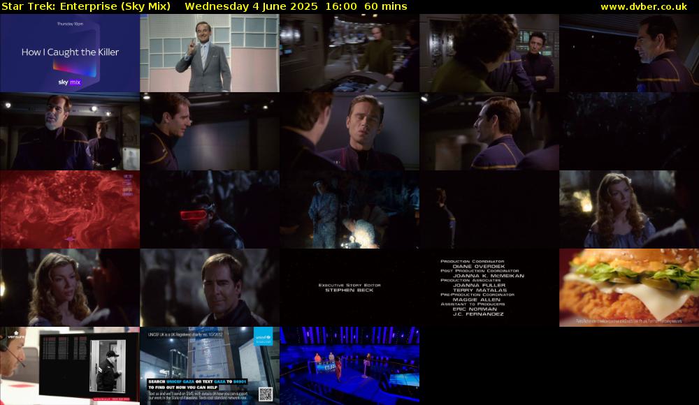 Star Trek: Enterprise (Sky Mix) Wednesday 4 June 2025 16:00 - 17:00