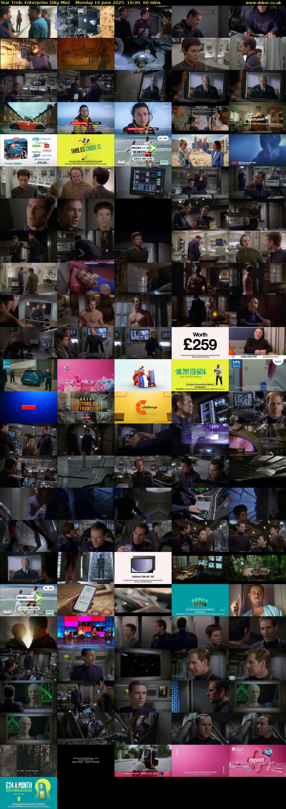 Star Trek: Enterprise (Sky Mix) Monday 16 June 2025 16:00 - 17:00